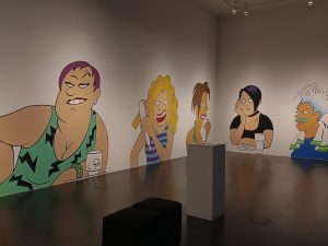 Comical illustrations of women