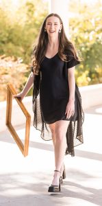 woman standing outside