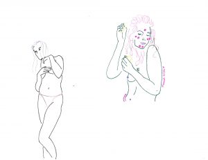 drawing of women