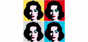 expressively bold portraits of a woman