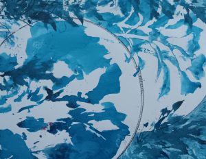 abstract blue painting
